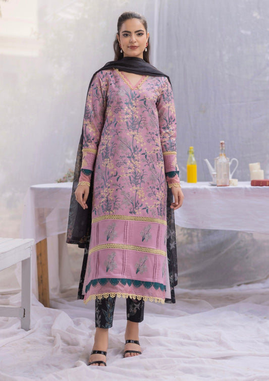 RM#14 - 3 pc - Embroidered - Muse Era - Luxury Lawn 25