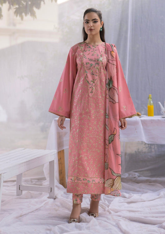 RM#15 - 3 pc - Embroidered - Muse Era - Luxury Lawn 25