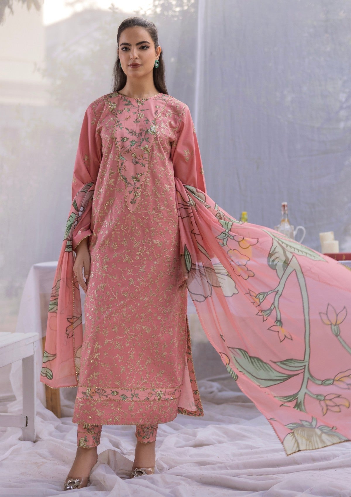 RM#15 - 3 pc - Embroidered - Muse Era - Luxury Lawn 25