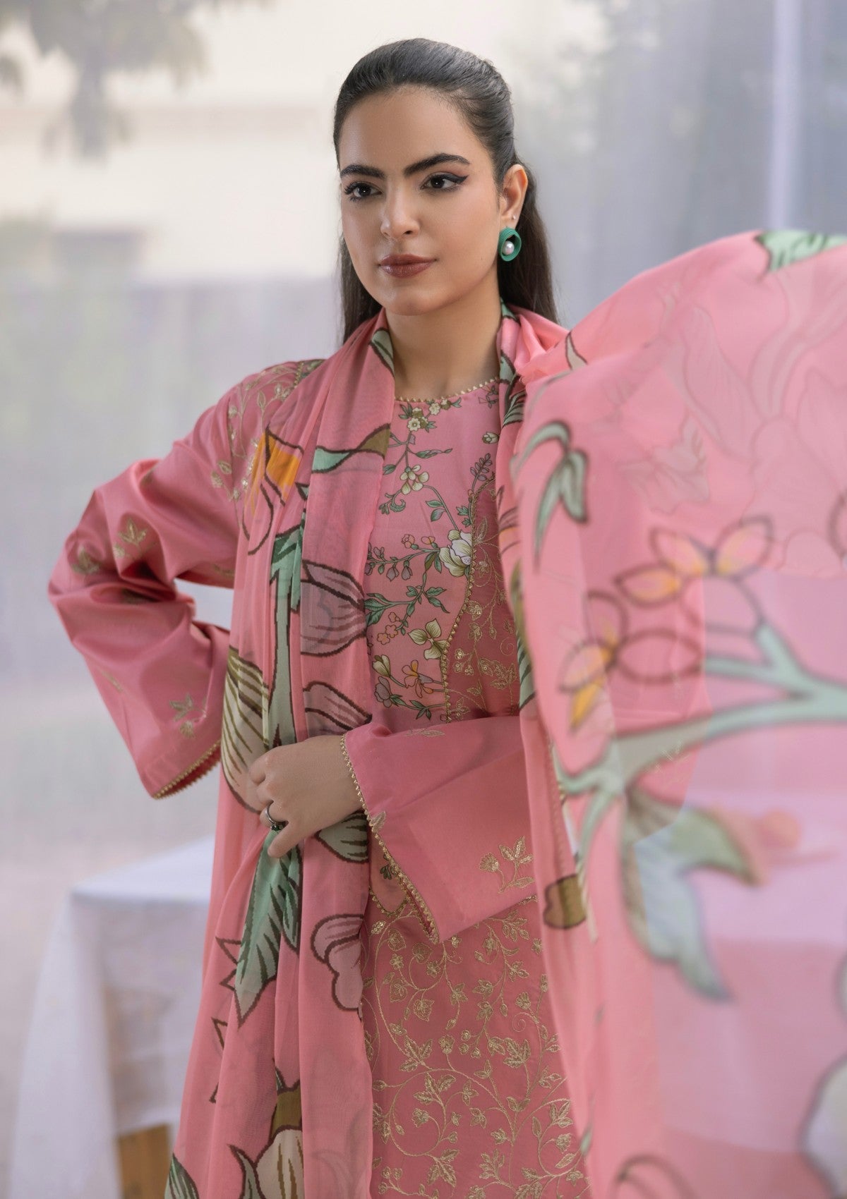 RM#15 - 3 pc - Embroidered - Muse Era - Luxury Lawn 25