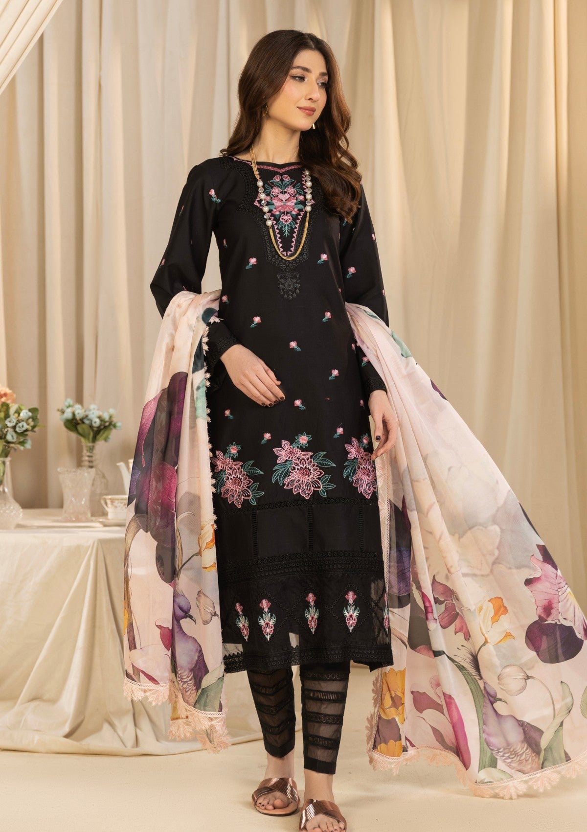 RSA#03 - 3 pc - Embroidered - Spring Affairs 25 - Lawn