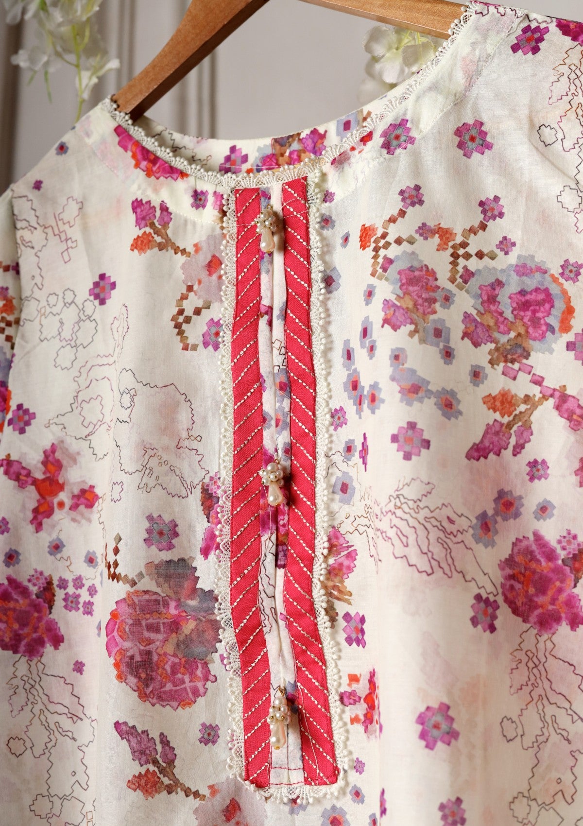 Off White - Ready to Wear - Printed Lawn Shirt