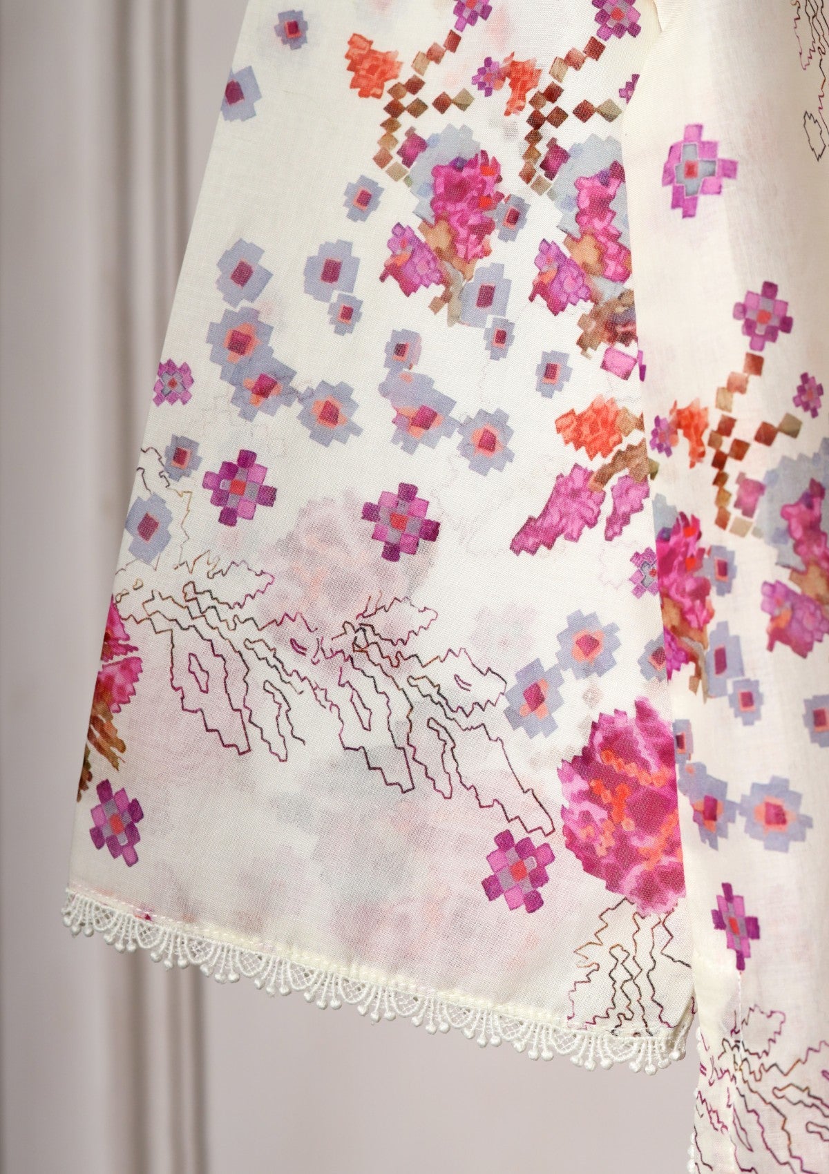 Off White - Ready to Wear - Printed Lawn Shirt