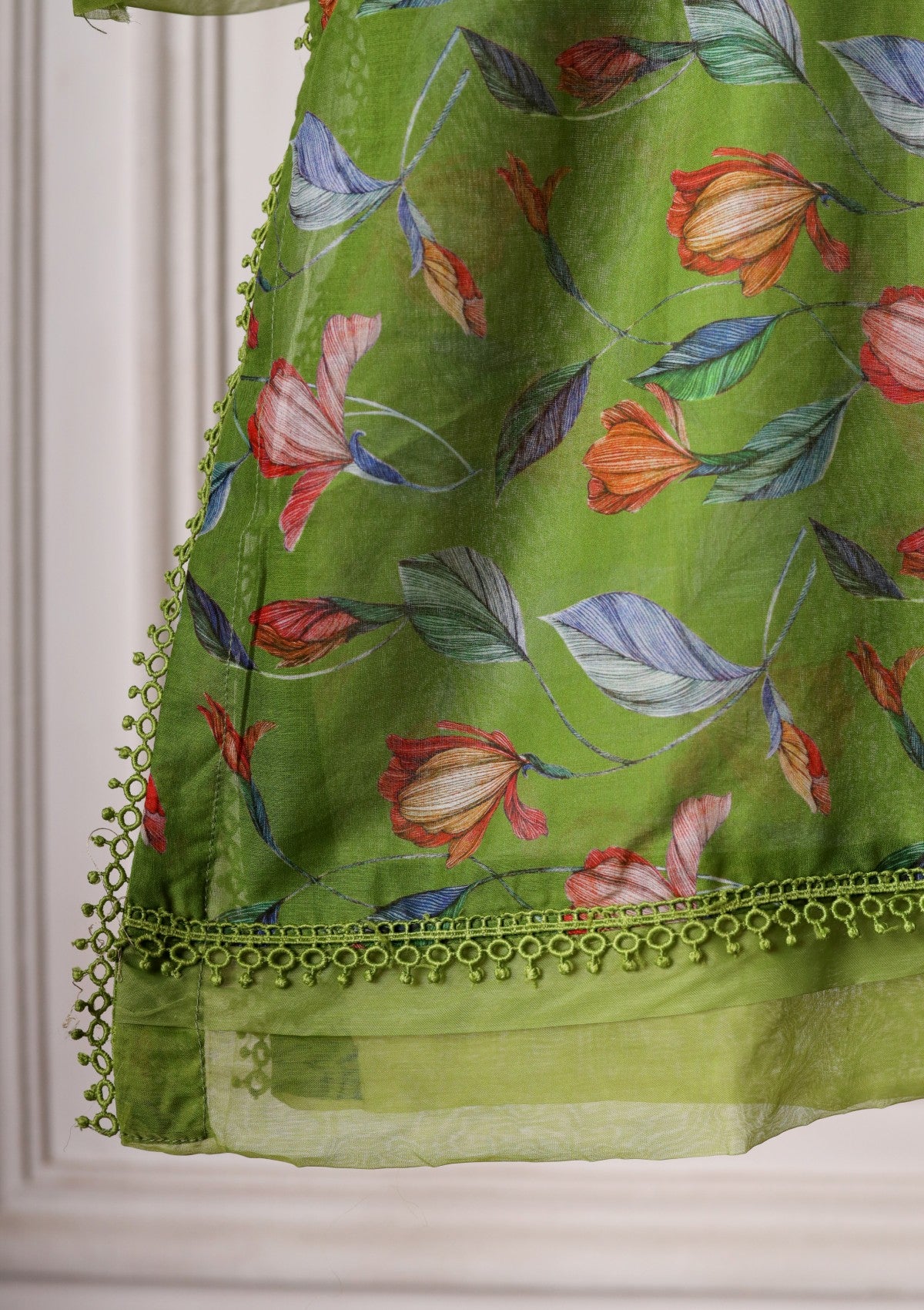 Green - Ready to Wear - Printed Lawn Shirt