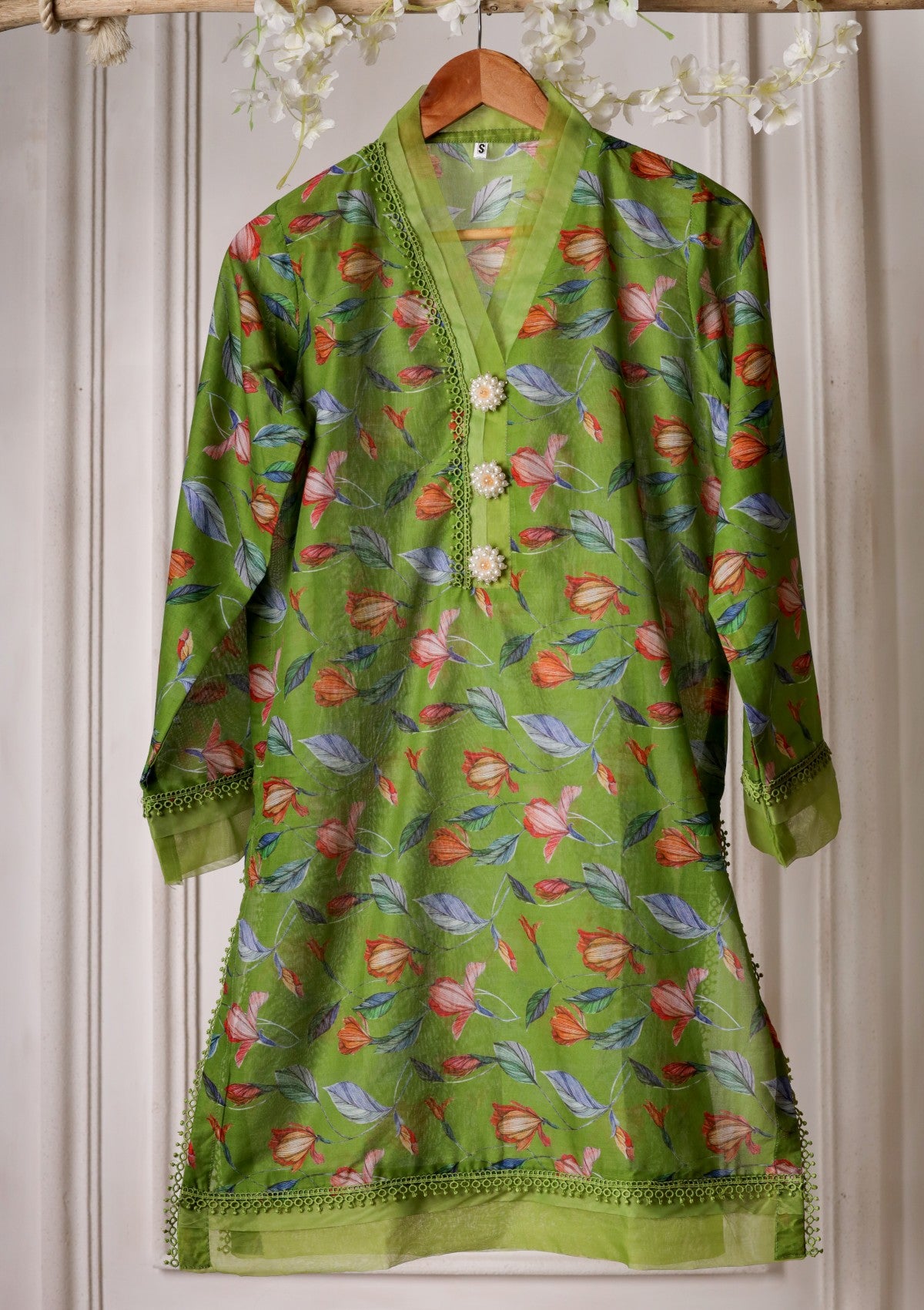 Green - Ready to Wear - Printed Lawn Shirt