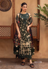 RPM#05 - Pine Green - 3 pc - Printed & Embroidered - Print Melody 25 - Lawn