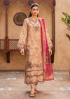 RPM#01 - Honey Beige - 3 pc - Printed & Embroidered - Print Melody 25 - Lawn