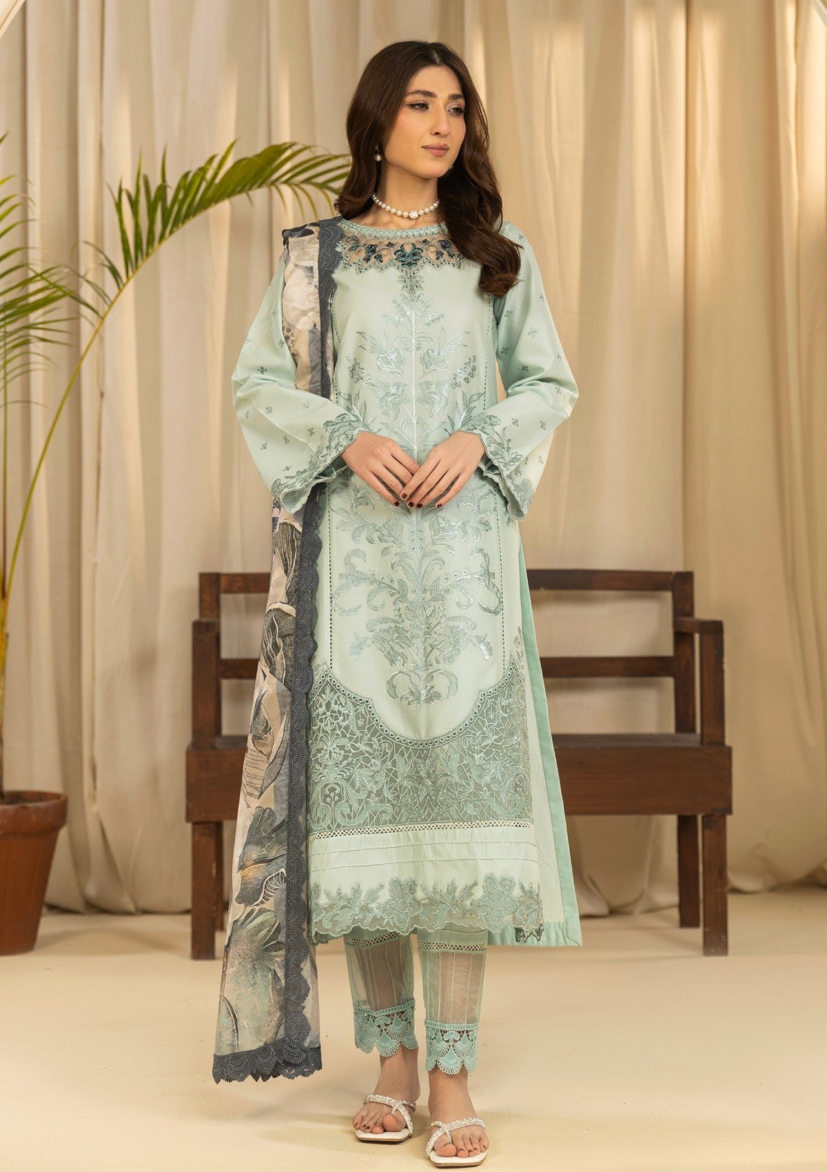 RSA#01 - 3 pc - Embroidered - Spring Affairs 25 - Lawn