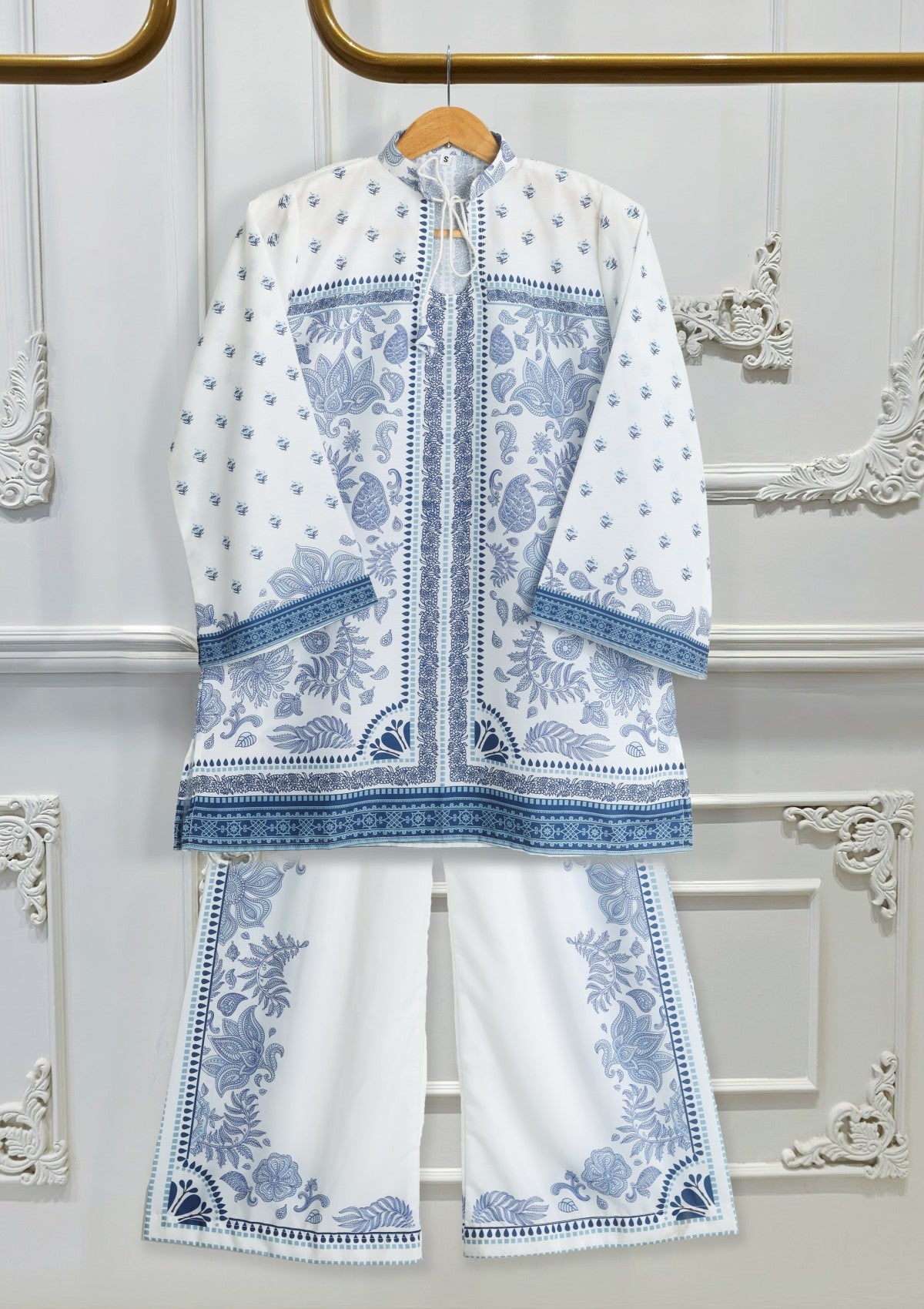 D#12 - W White - Pret - Co-Ord Set - Silk