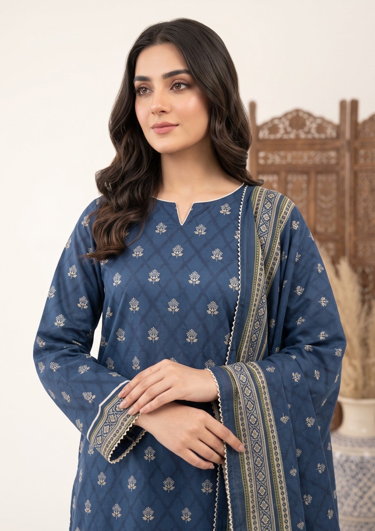 Bana Dora Linen - RB26#07 - D BLUE