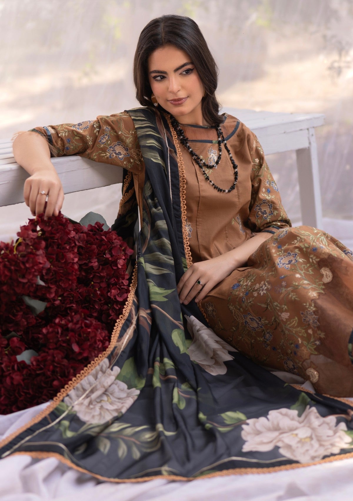 RM#07 - 3 pc - Embroidered - Muse Era - Luxury Lawn 25