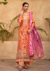 RPM#11 - Rustry Orange - 3 pc - Printed & Embroidered - Print Melody 25 - Lawn