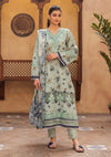 RPM#02 - Aqua Green - 3 pc - Printed & Embroidered - Print Melody 25 - Lawn