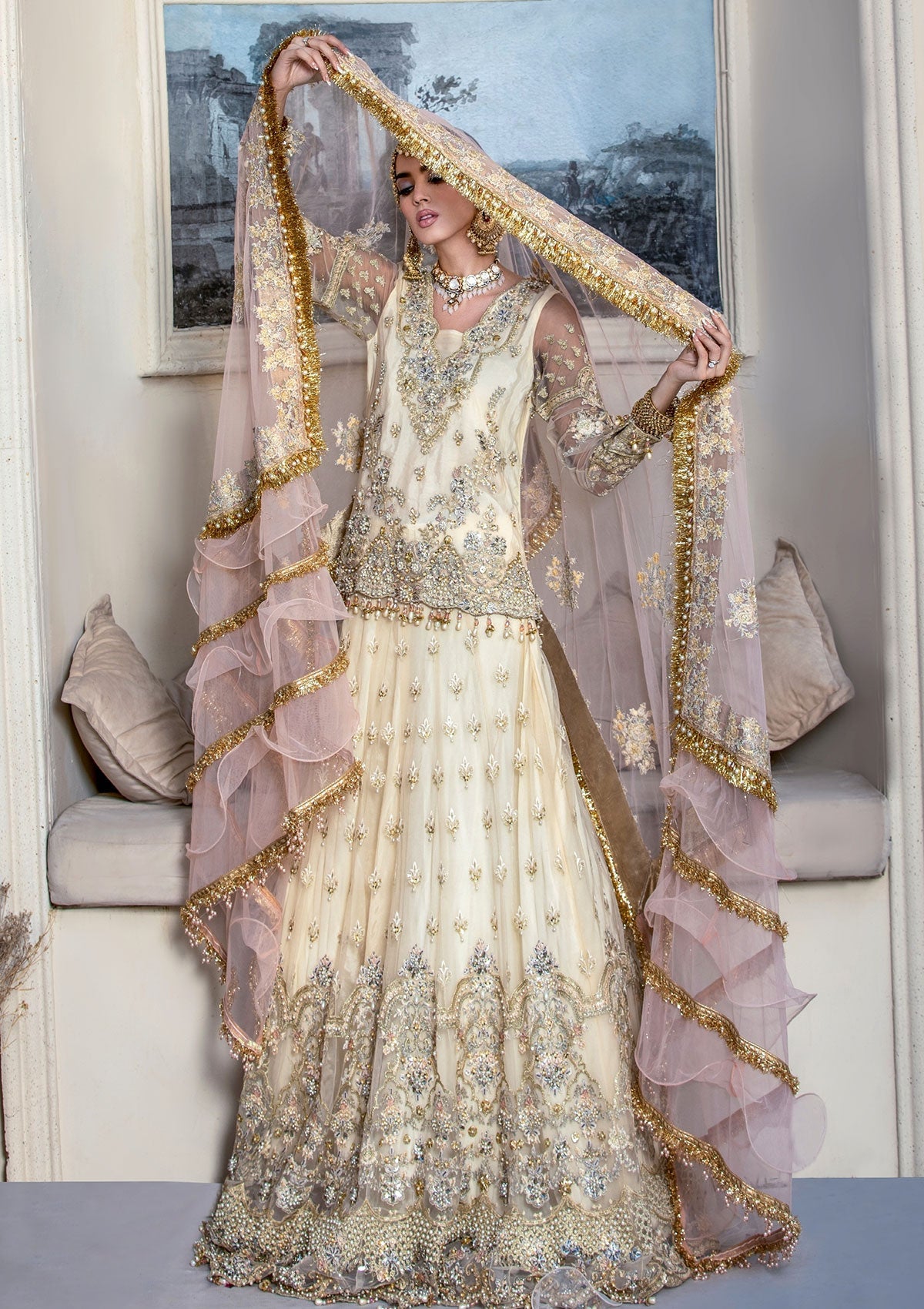 Formal Collection  - Rubaaiyat - Handwork Wedding 23 - Daisy - D#04