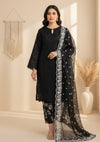 D#17 - Black - 3 pc - Printed Embroidered - R Prints Lawn 26