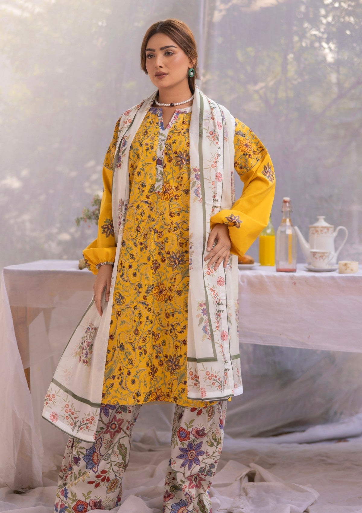 RM#09 - 3 pc - Embroidered - Muse Era - Luxury Lawn 25