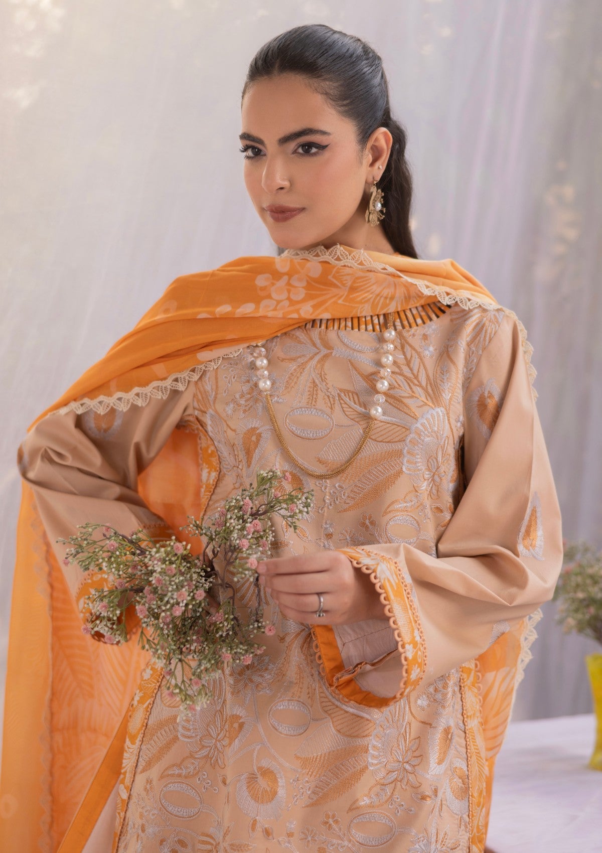 RM#10 - 3 pc - Embroidered - Muse Era - Luxury Lawn 25