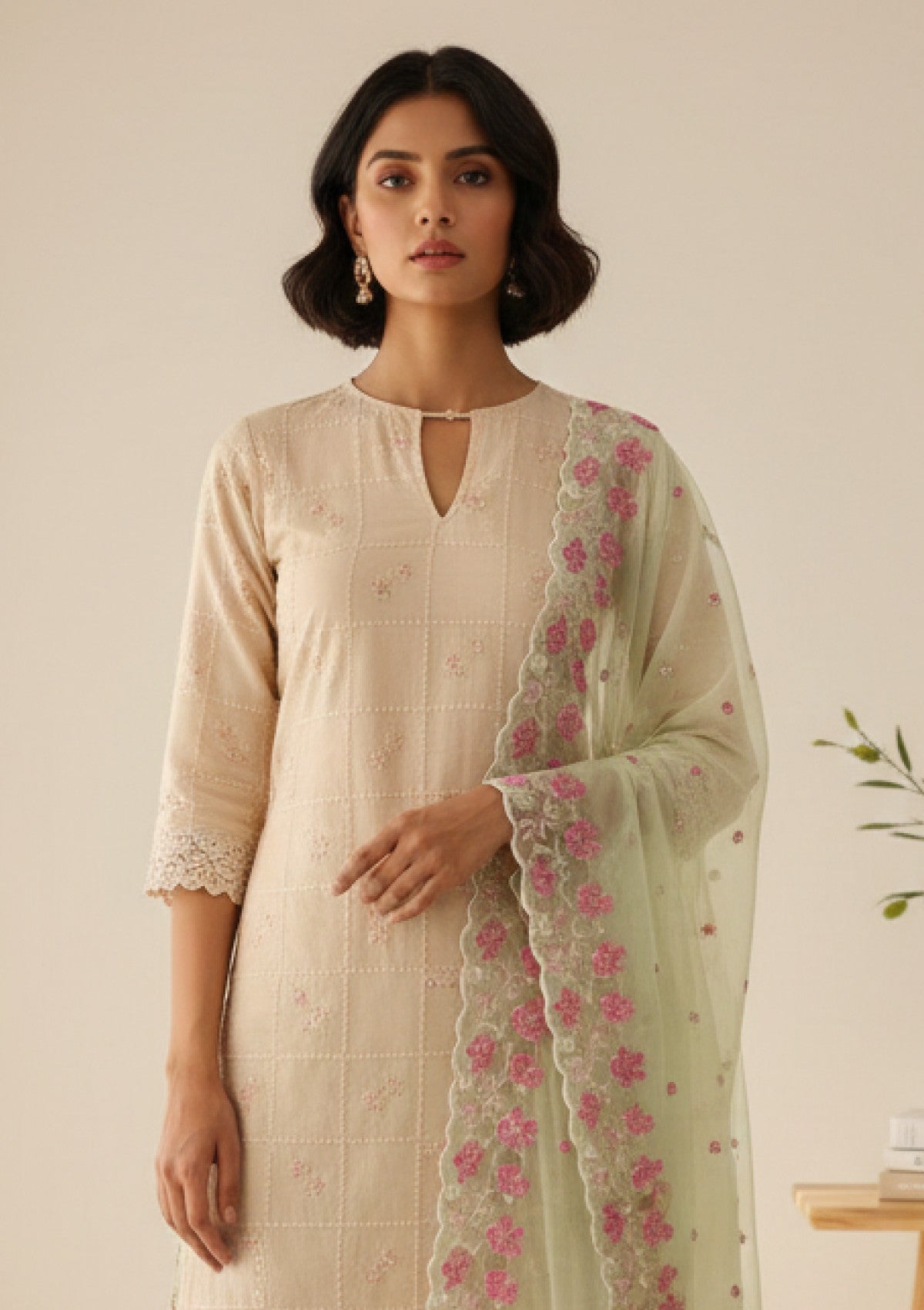 D#16 - Pista - 3 pc - Printed Embroidered - R Prints Lawn 26