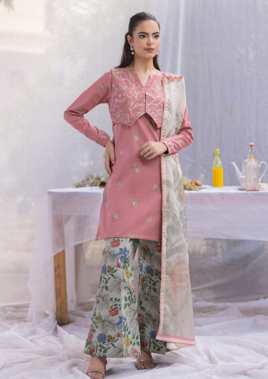 RM#13 - 3 pc - Embroidered - Muse Era - Luxury Lawn 25