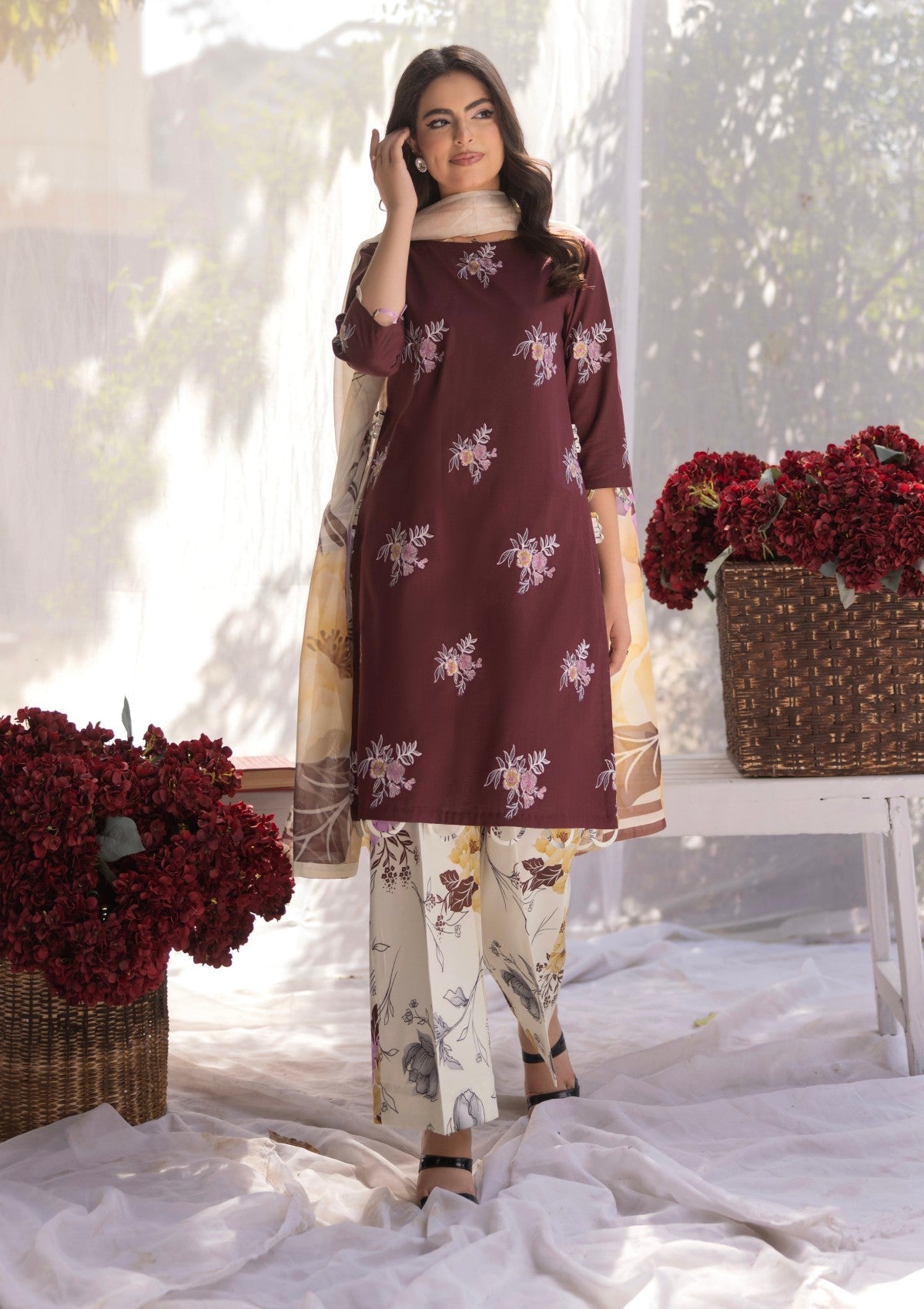 RM#02 - 3 pc - Embroidered - Muse Era - Luxury Lawn 25