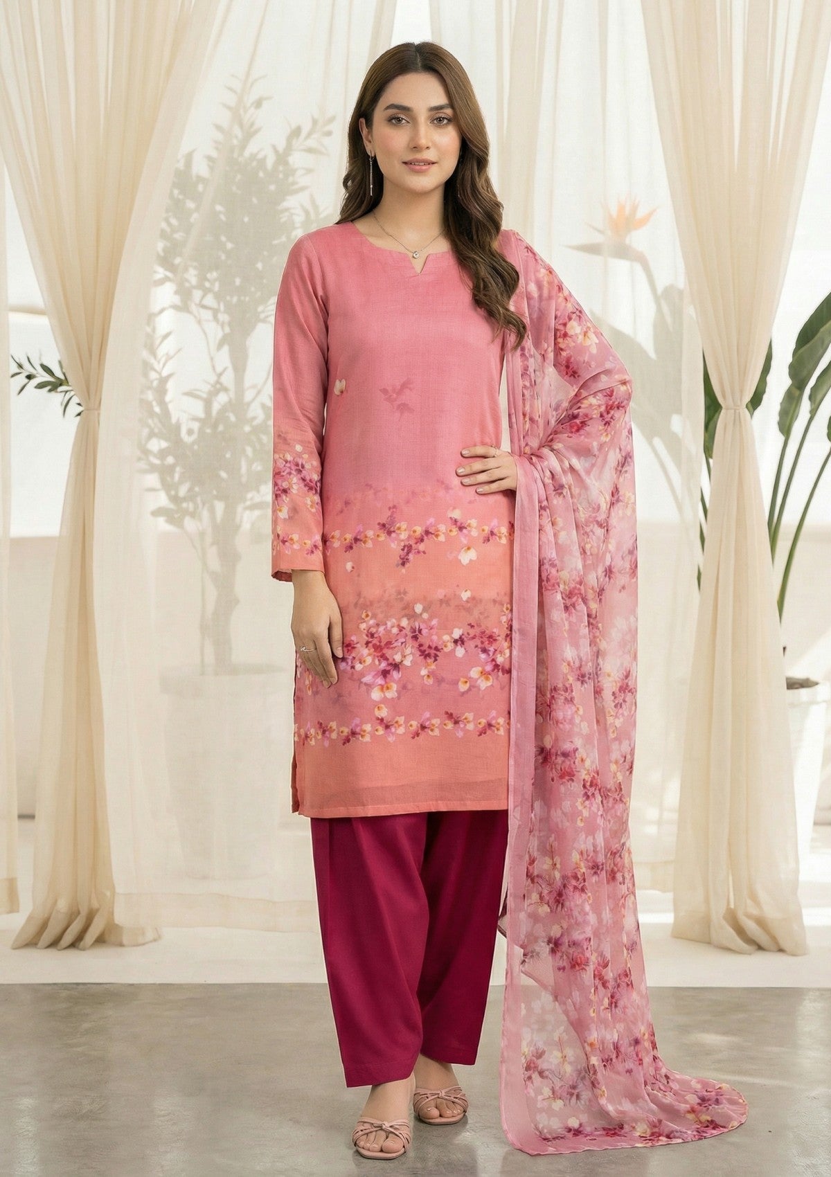 R Prints Lawn 26 Volume 3 - D#22 - DT Pink