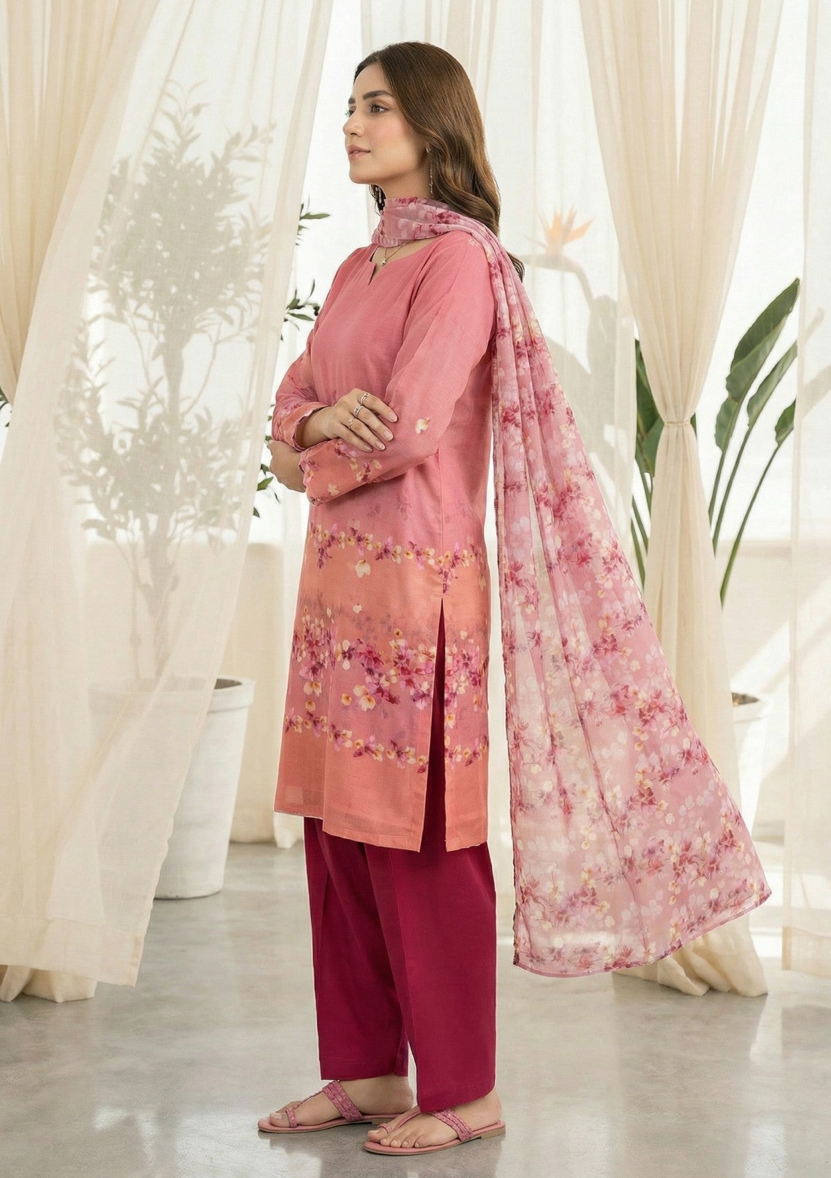 R Prints Lawn 26 Volume 3 - D#22 - DT Pink