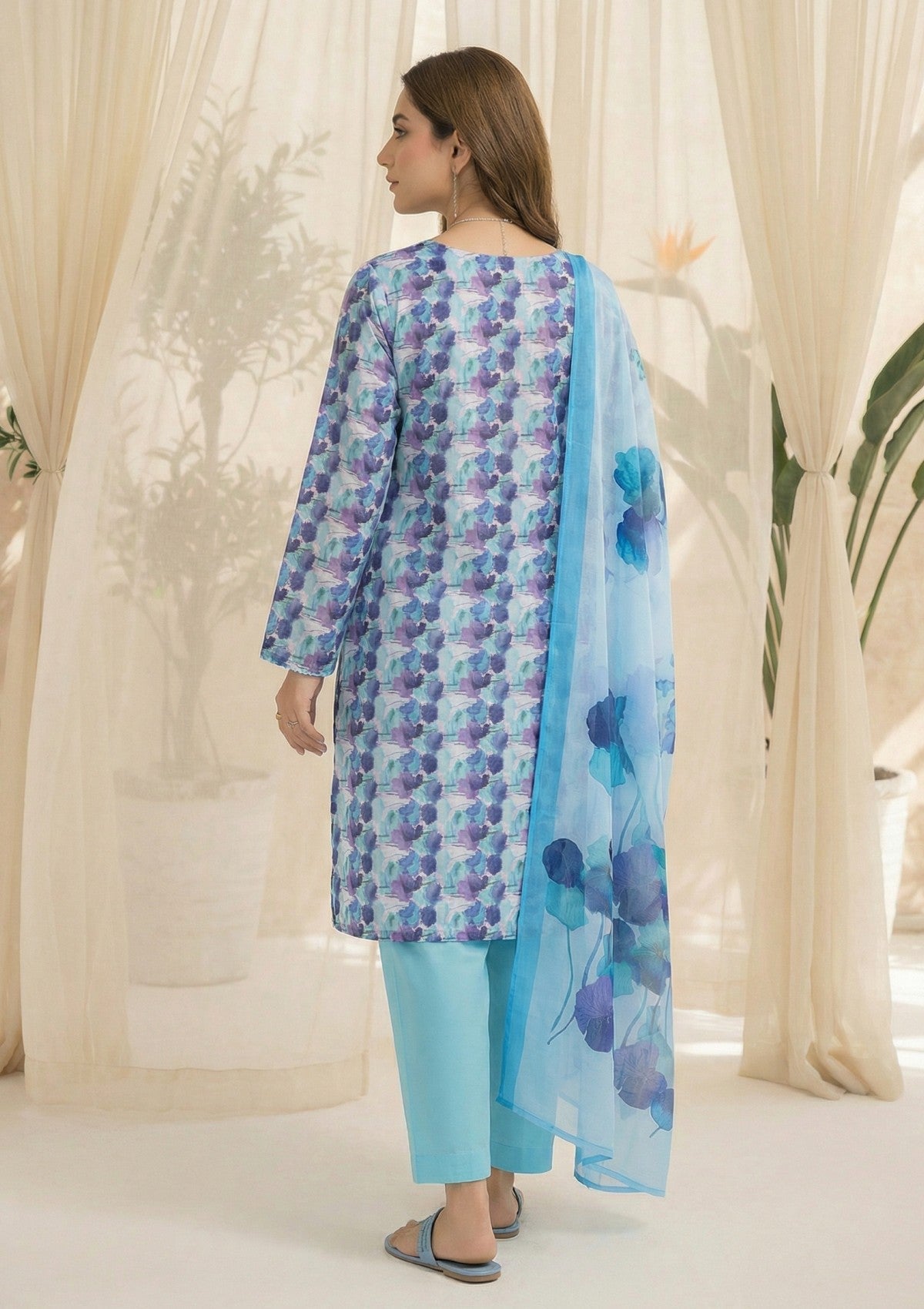 R Prints Lawn 26 Volume 3 - D#31 - B White