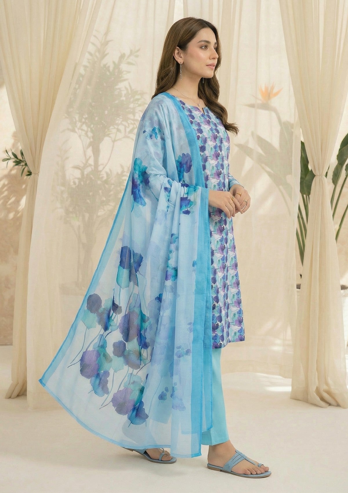 R Prints Lawn 26 Volume 3 - D#31 - B White