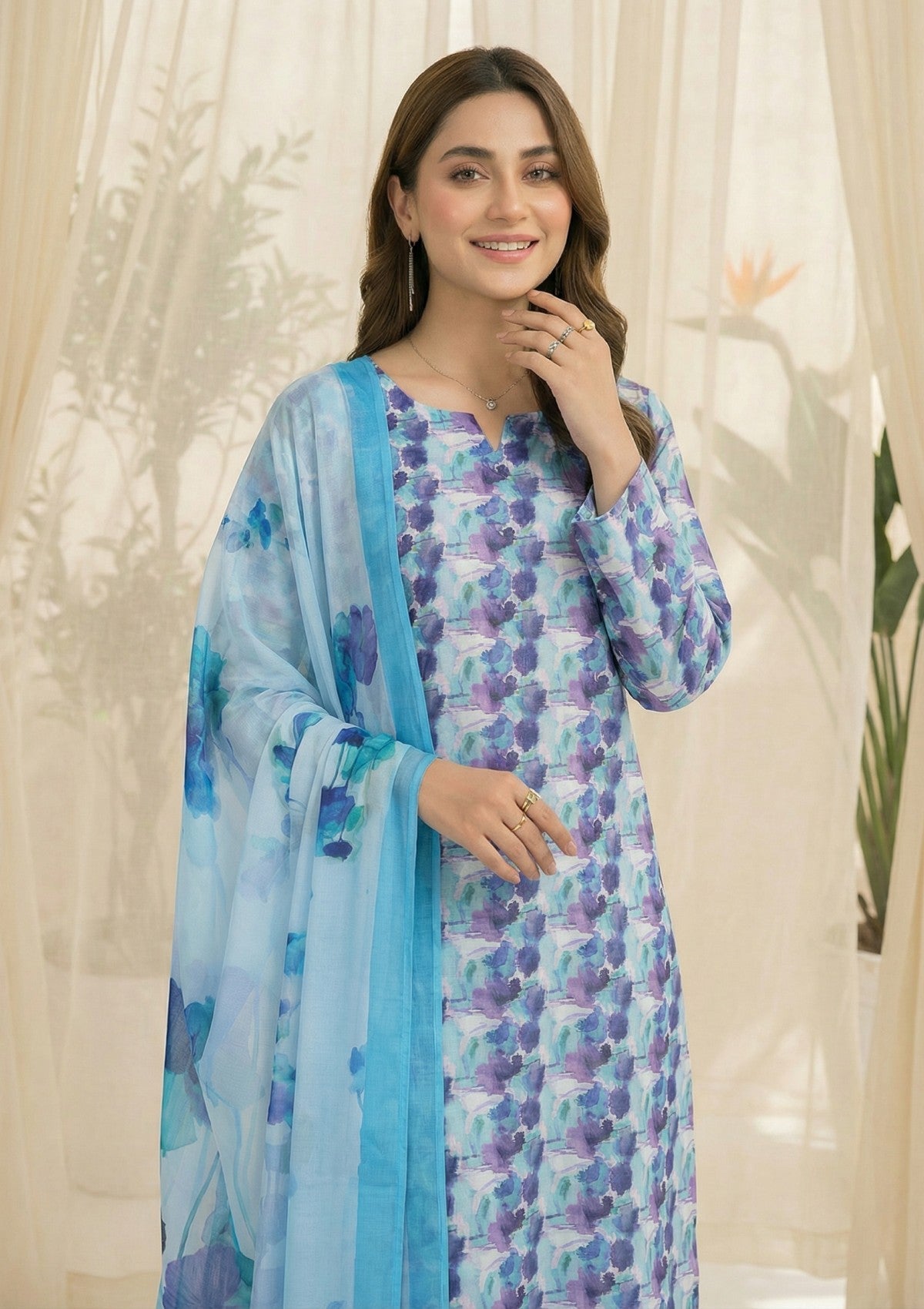 R Prints Lawn 26 Volume 3 - D#31 - B White