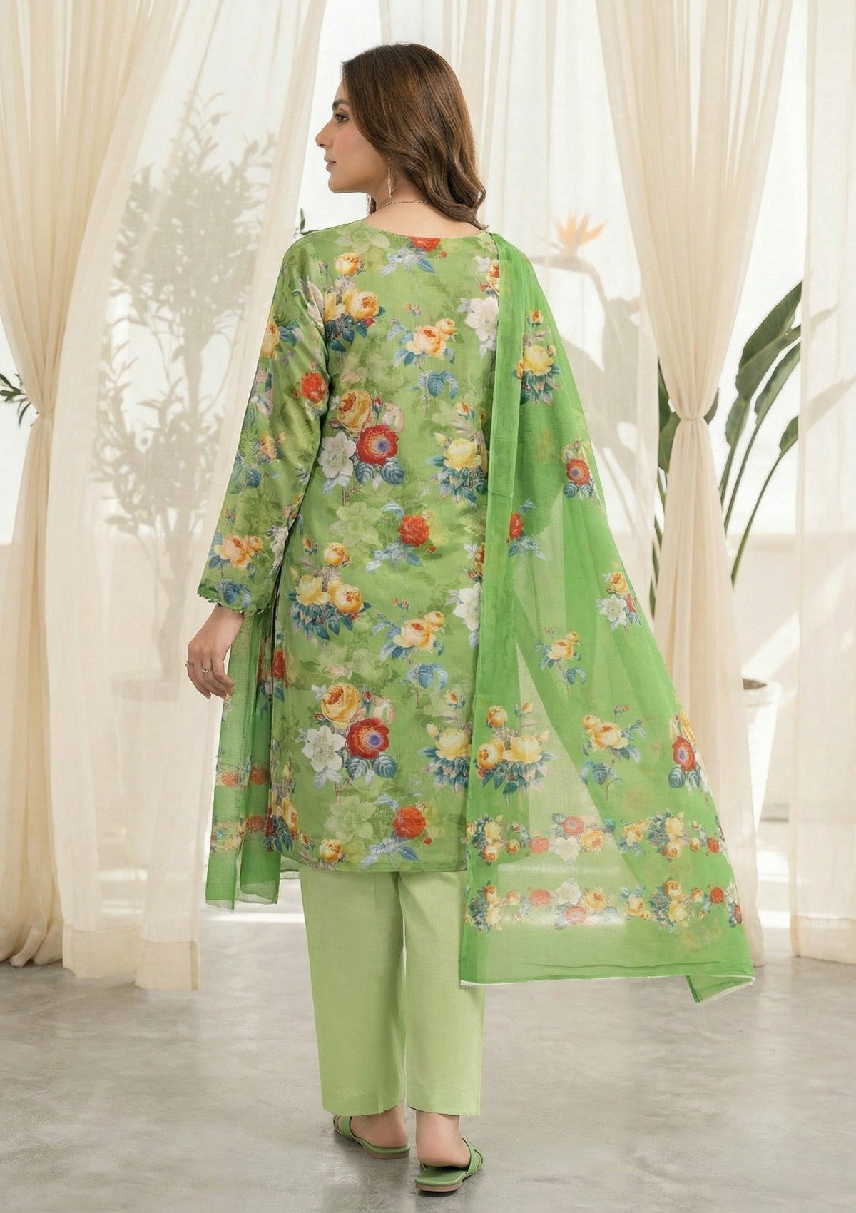 R Prints Lawn 26 Volume 3 - D#19 - P Green