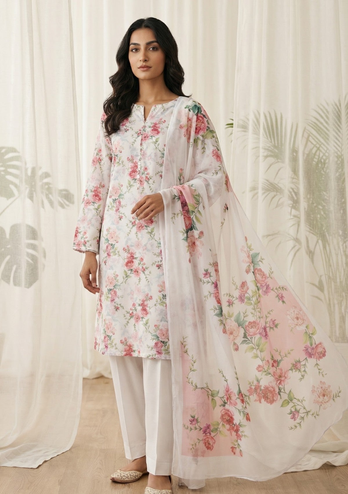 R Prints Lawn 26 Volume 3 - D#18 - White