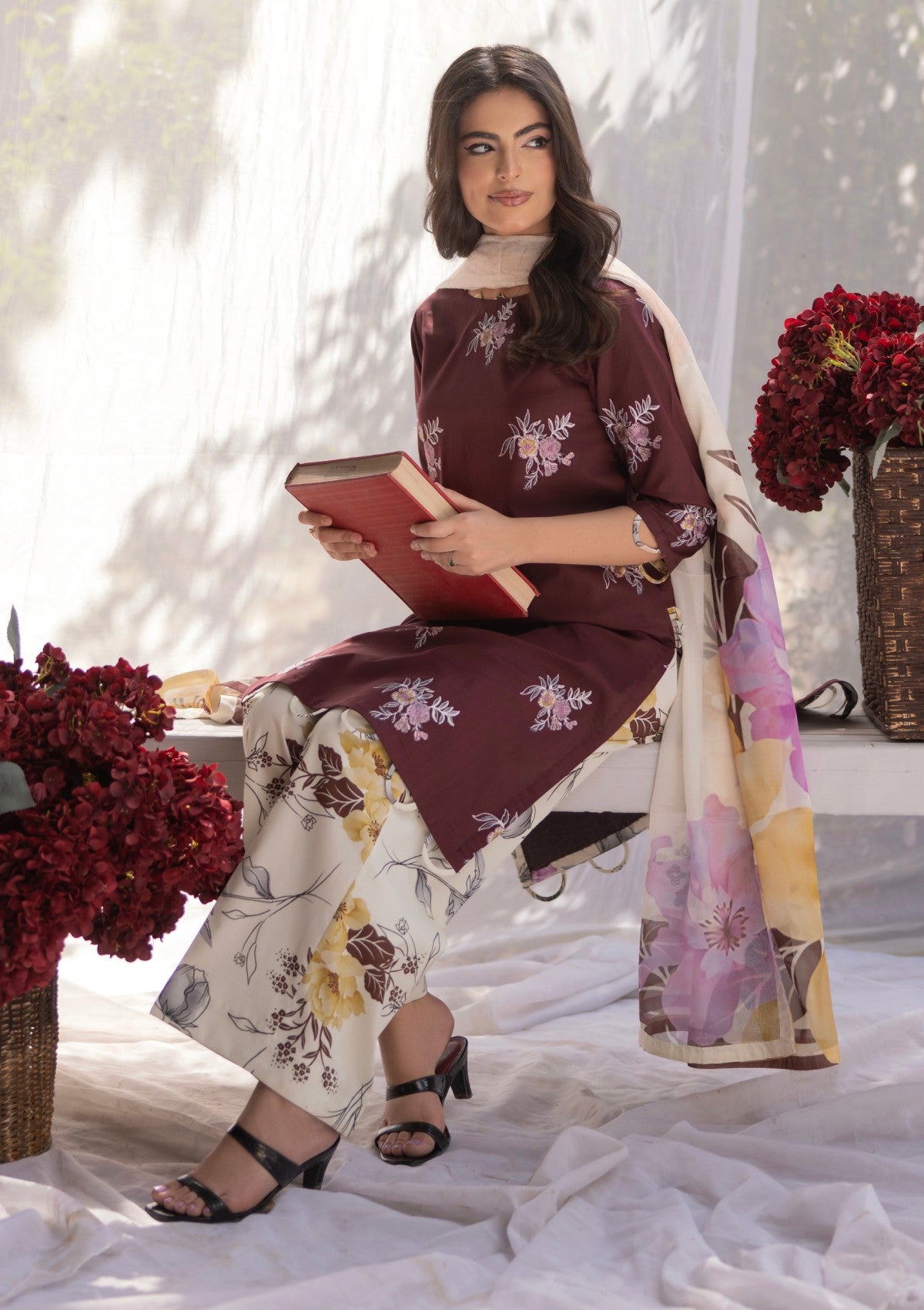 RM#02 - 3 pc - Embroidered - Muse Era - Luxury Lawn 25
