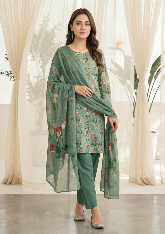 R Prints Lawn 26 Volume 3 - D#24 - Green