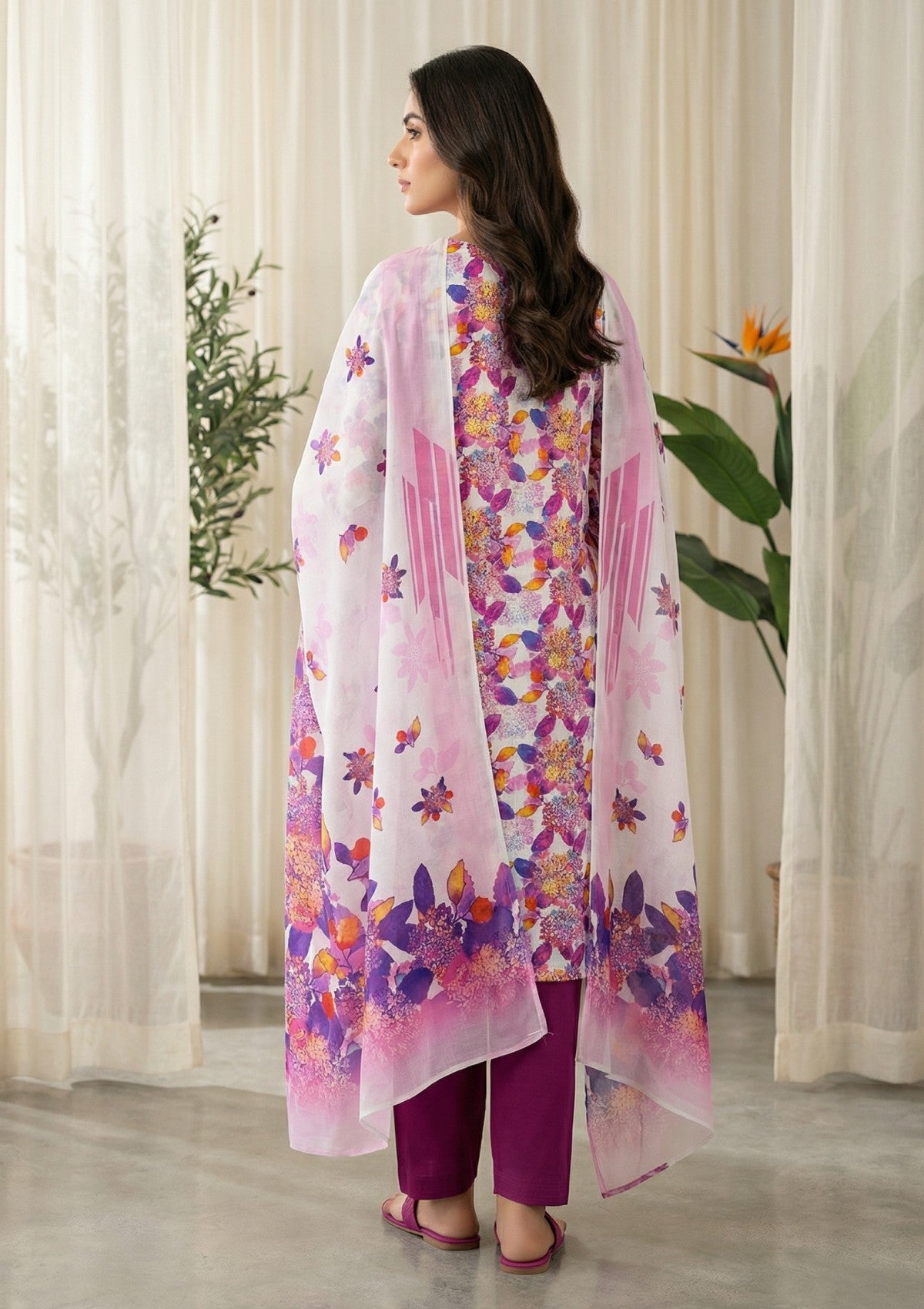 R Prints Lawn 26 Volume 3 - D#28 - Purple