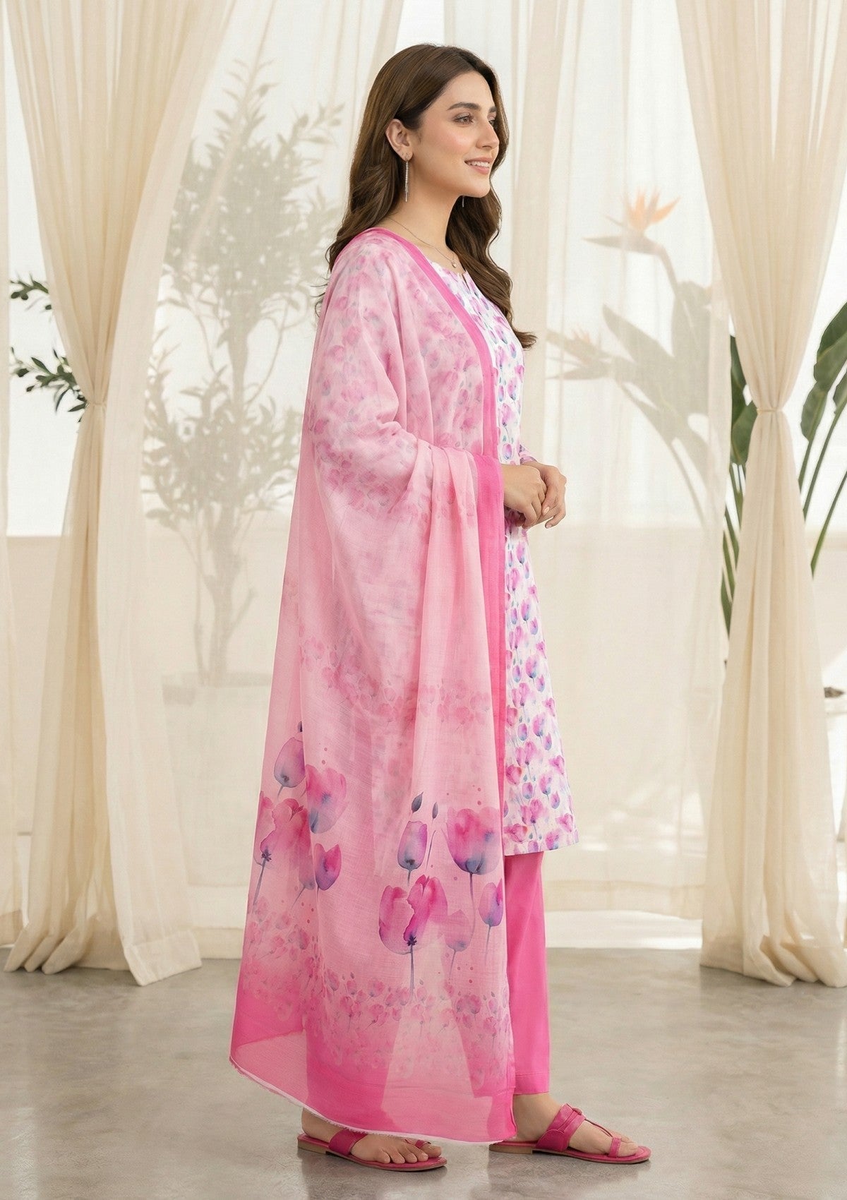 R Prints Lawn 26 Volume 3 - D#33 - Pink