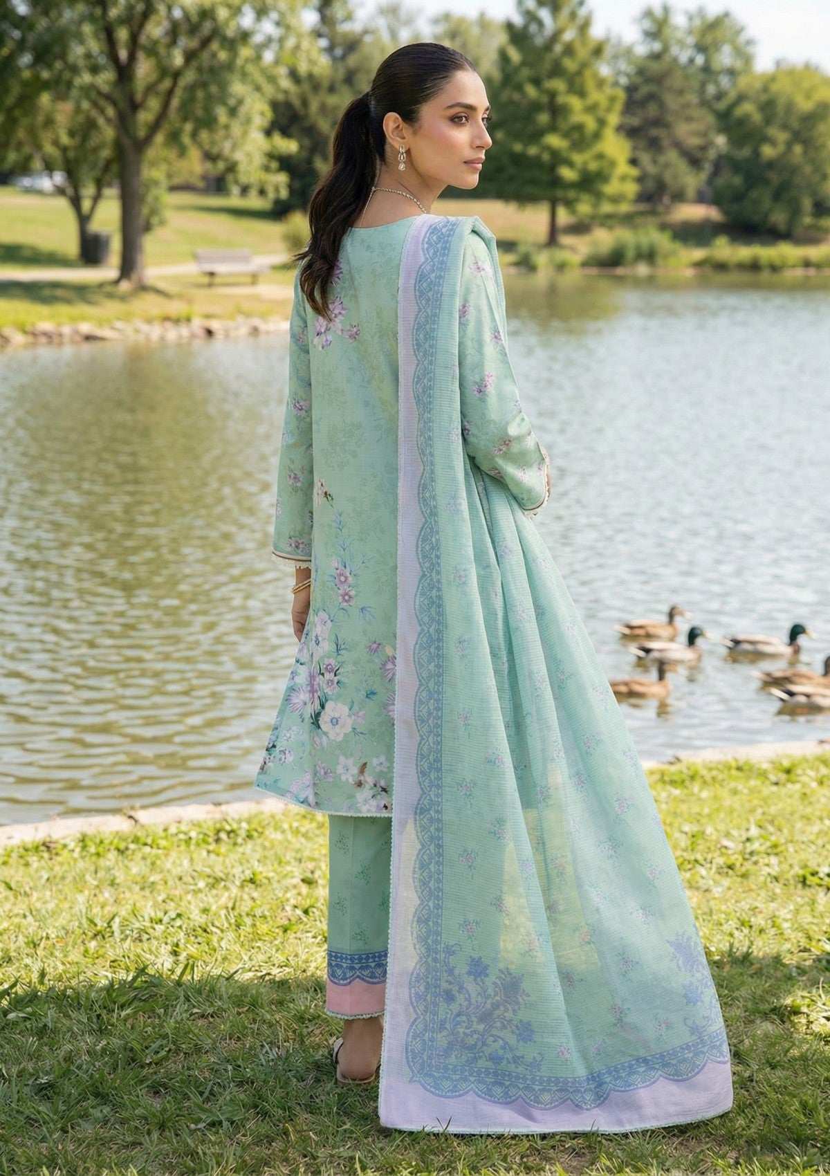 R Prints 26 Volume 2 Lawn  - RP2#01 - Aqua