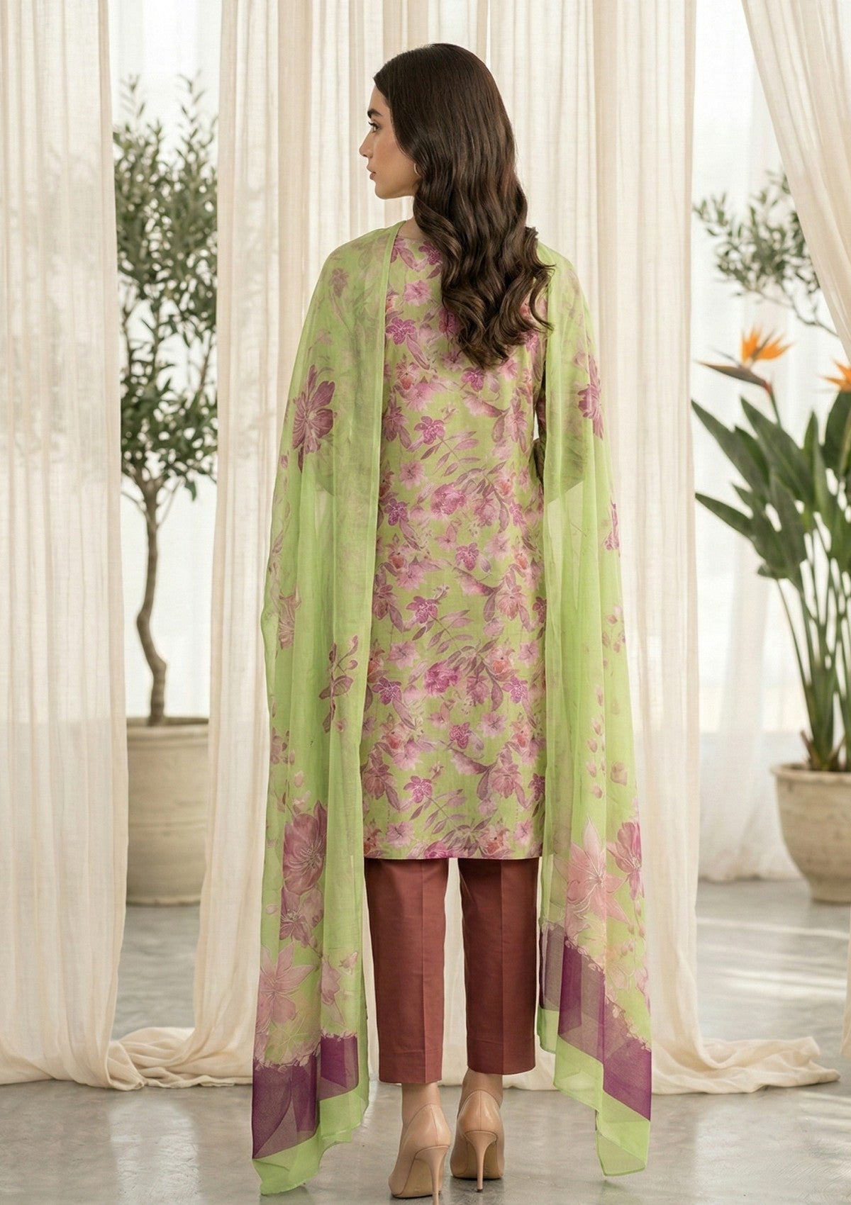 R Prints Lawn 26 Volume 3 - D#13 - Green