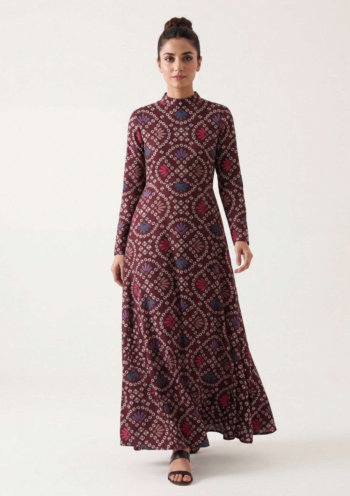 Maroon - Digital Printed - Shamoz Silk Formals 26