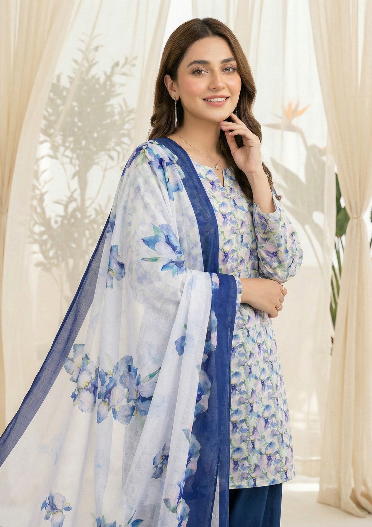 R Prints Lawn 26 Volume 3 - D#39 - Z White