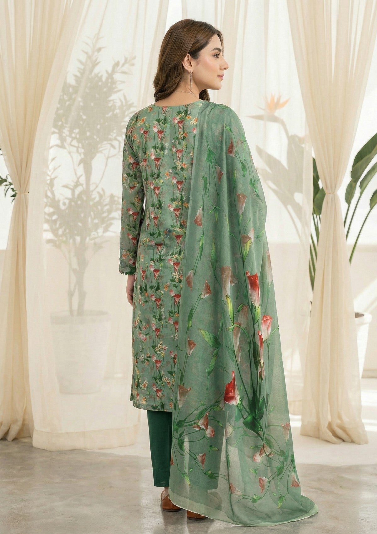 R Prints Lawn 26 Volume 3 - D#24 - Green