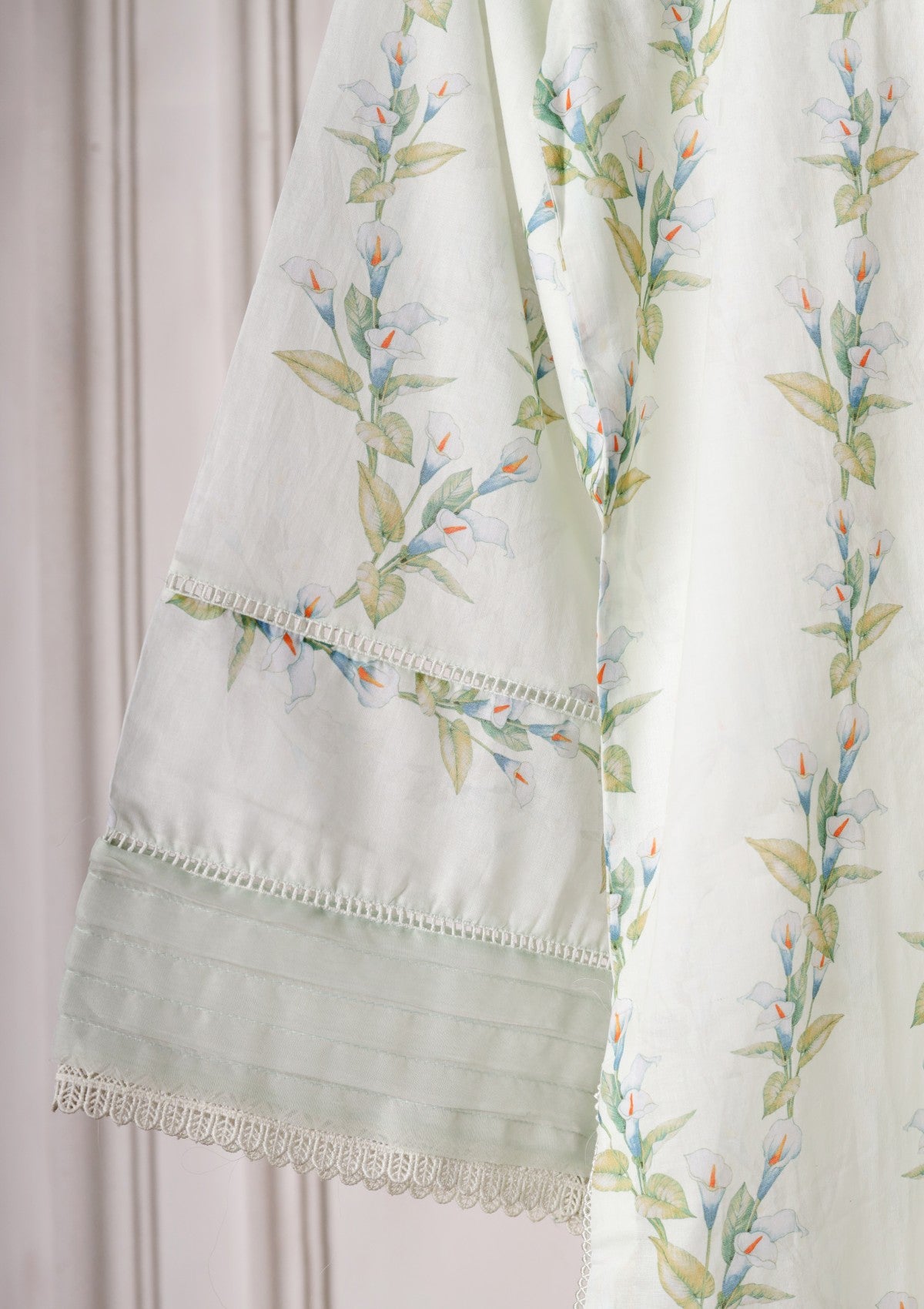 Cream - Ready to Wear - Printed Lawn Shirt