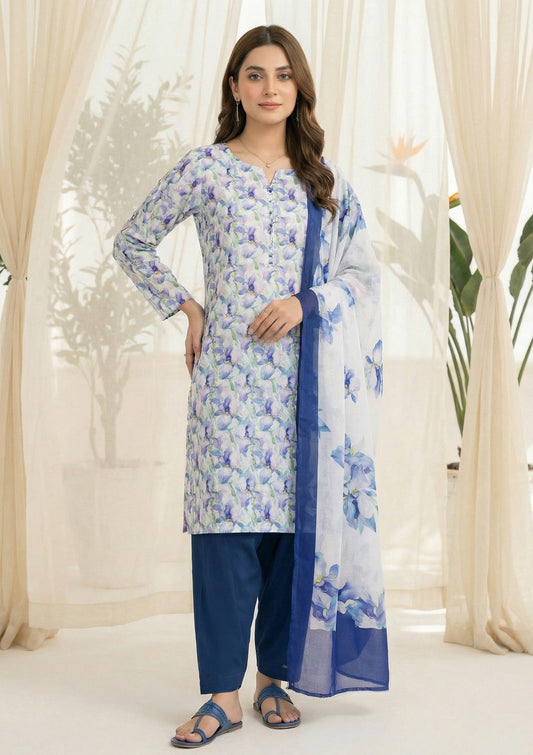 R Prints Lawn 26 Volume 3 - D#39 - Z White