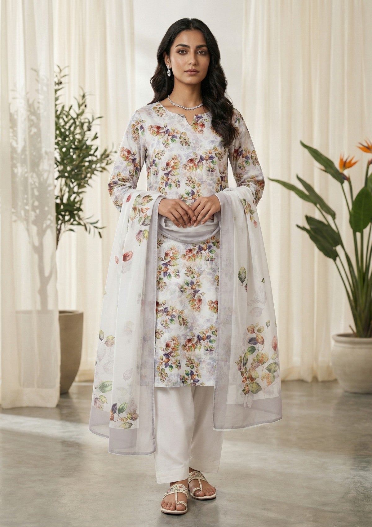 R Prints Lawn 26 Volume 3 - D#25 - White