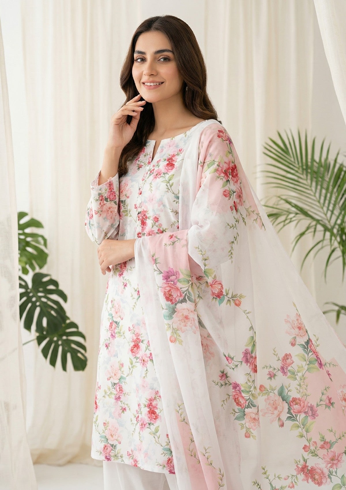 R Prints Lawn 26 Volume 3 - D#18 - White