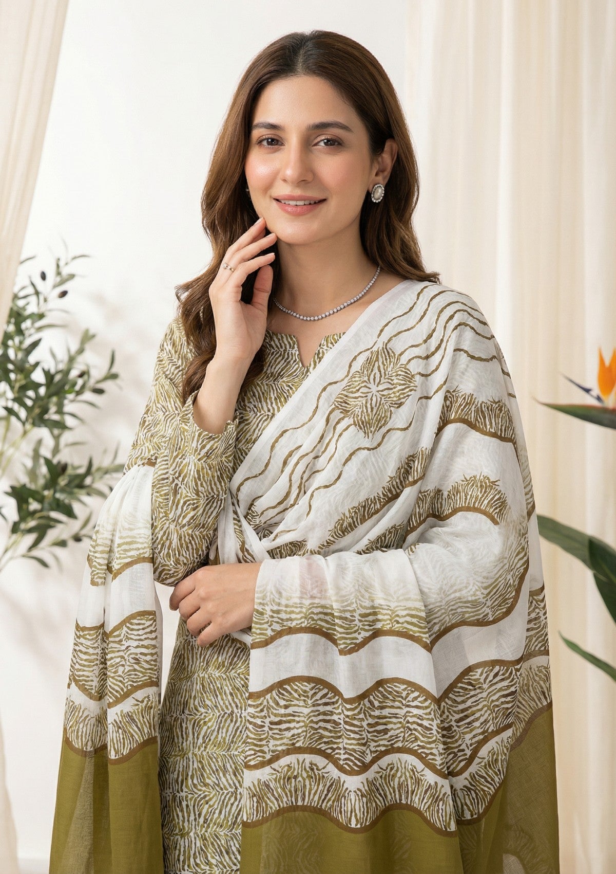 R Prints Lawn 26 Volume 3 - D#43 - M Green