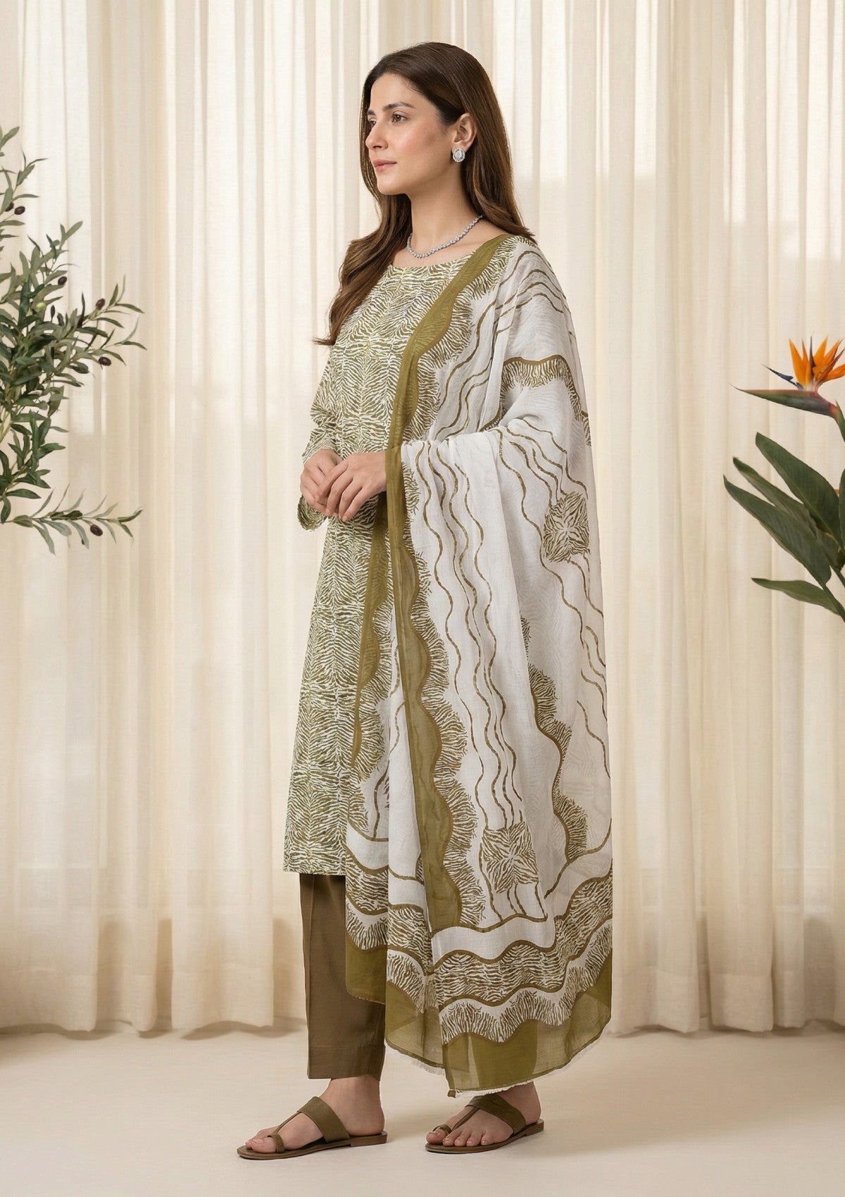 R Prints Lawn 26 Volume 3 - D#43 - M Green