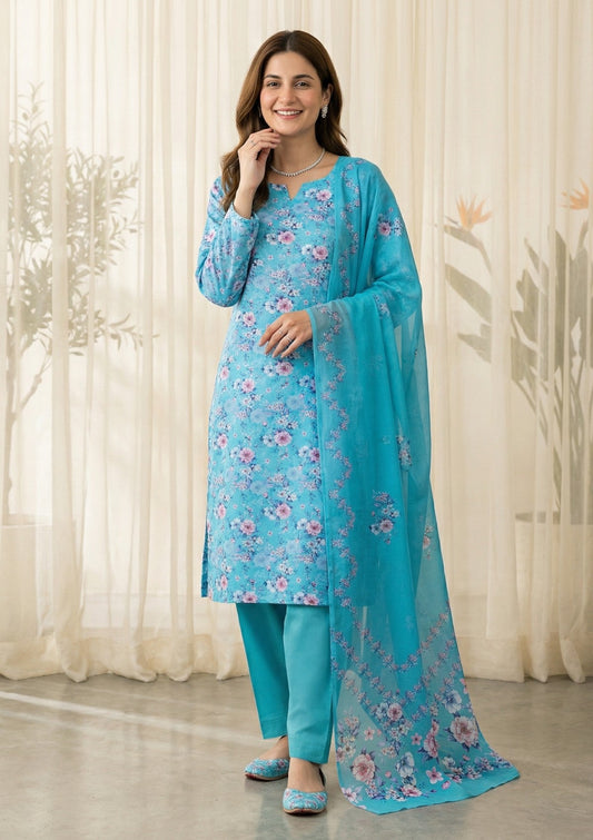 R Prints Lawn 26 Volume 3 - D#14 - Sea Green