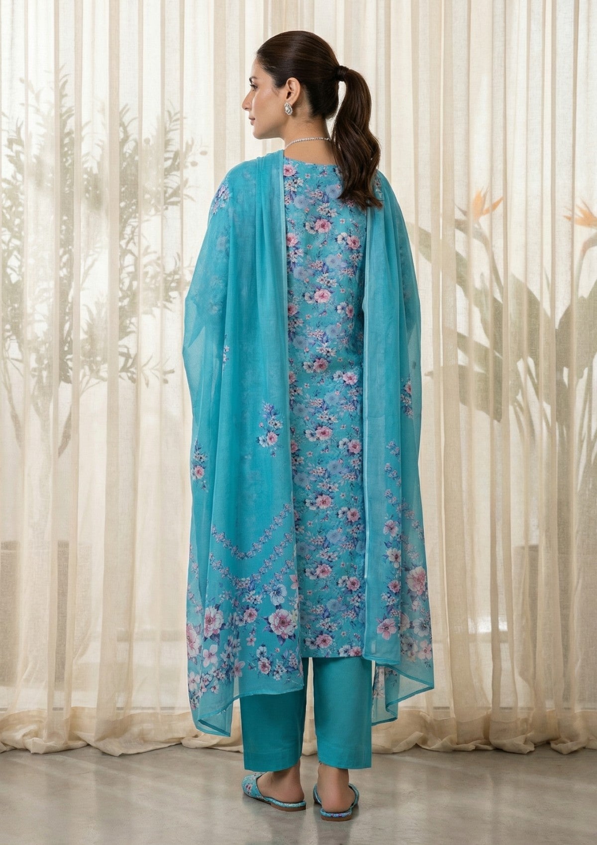 R Prints Lawn 26 Volume 3 - D#14 - Sea Green