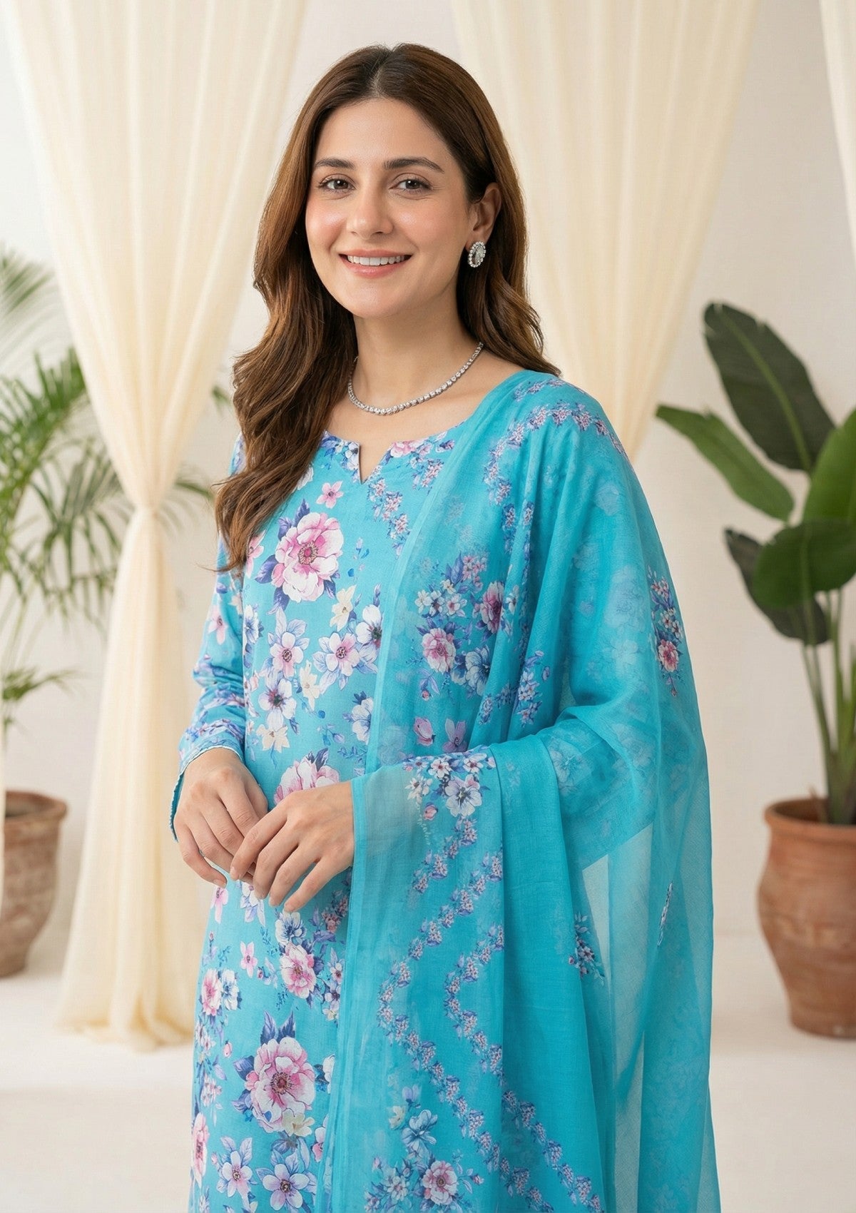 R Prints Lawn 26 Volume 3 - D#14 - Sea Green