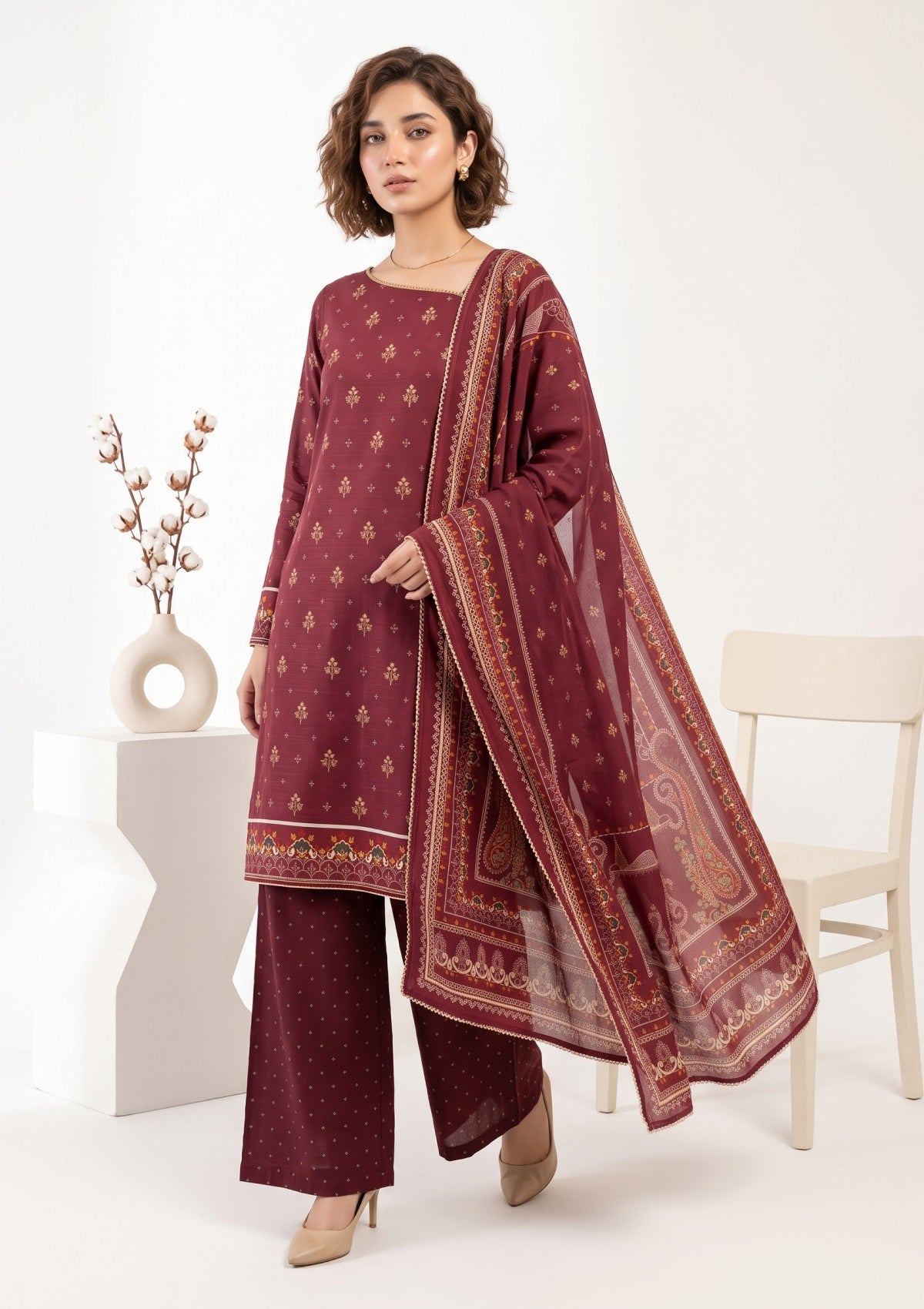 Bana Dora Linen - RB26#15 - Shocking Pink